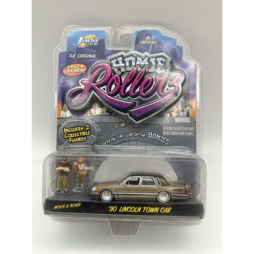 The Original Homie Rollerz ‘90 Lincoln Town Car Wolfe & Boxer Jada Toy 2004 READ